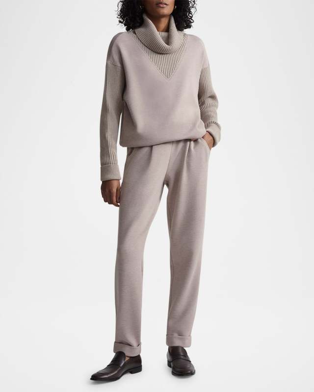 Hannah Cowl-Neck Sweatshirt